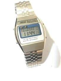 【送料無料】腕時計　ヴィンテージエンパイアクォーツアラームクロノグラフデジタルメンズvintage empire quartz alarm chronograph lcd digital men’s wrist watch9073m
