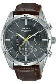 【送料無料】腕時計　パルサーメンズクロノグラフステンレスレザーpulsar pt3837x1,mens chronograph,quartz,stainless,leather,date,,100m wr,pt3837