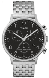 【送料無料】腕時計　タイムスメンズウォーターベリークラシッククロノグラフステンレススチールtimex mens waterbury classic chronograph 40mm stainless steel watch