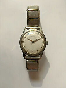 �y���������z�r���v�@�����Y�N���g���j���@�_�O�����`�F���X�e�����Xmen s croton nivada grenchen wrist watch stainless ca 1960s 1970s