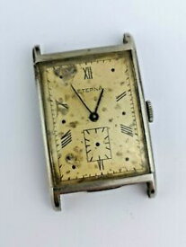 【送料無料】腕時計　エテルナカルメンズタンクeterna cal 1005 1940s mens tank watch for restoration working p90