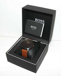 yzrv@Yq[S{XRyn[QCIbLuEU[EHb`{bNXmens hugo boss copenhagen ion plated brown leather watch imperfect box