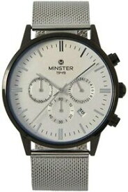 【送料無料】腕時計　メンズアナログクォーツウォッチステンレススチールストラップminster 1949 mens analog quartz watch with stainless steel strap mn44218
