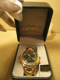 【送料無料】腕時計　メンズニューインボックスジュネーヴクオーツエクセレントコレクションウォッチリテールmens in box geneva quartz excellent collection watch, retailed 125