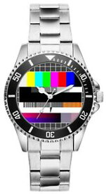 【送料無料】腕時計　テレビテストファンアイテムアクセサリーファンウォッチtv testbild geschenk fan artikel zubehor fanartikel uhr 2728