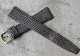 【送料無料】腕時計　ヴィンテージshort grooved taperedshape genuine leather 18mm vintage watch strap 1960s nos