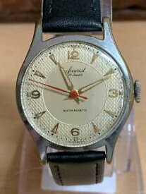 【送料無料】腕時計　ヴィンテージスイスメイドゲンツアキュリストテクスチャチャプターリングvintage swiss made gents 21 jewels accurist watch with textured chapter ring