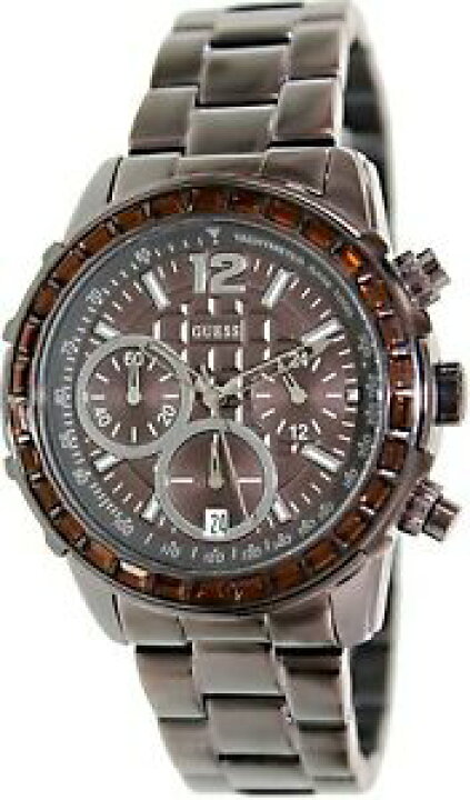 Guess Women\'s Dazzling Sport Chronograph Tachymeter Brown 41mm Watch GUESS Chronograph Sport Wristwatches for sale | eBay main image 2