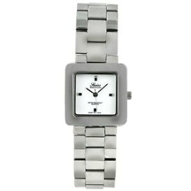 【送料無料】腕時計　スイスステンレスシルバークォーツスクエアウォッチswiss edition womens stainless steel silver quartz square watch