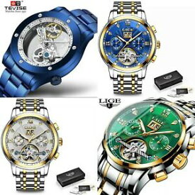 【送料無料】腕時計　メンズデザイナーウォッチラグジュアリースケルトンスチームパンクレトロmens designer watch for men luxury skeleton automatic watches steampunk retro uk