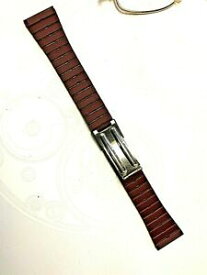【送料無料】腕時計　ブレスレットメタルクーラーボルドーbracelet leroy 21 mm metal couleur or amp; bordeau type racing 80s