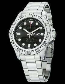 【送料無料】腕時計　ニューヨークメンズクォーツアナログデジタルブレスレットウォッチsoamp;co york mens quartz analogdigital bracelet watch 50171