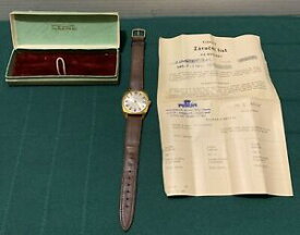 【送料無料】腕時計　ラケタゴールドウォッチレザーオリッグペーパーvtg 1978 raketa gold watch 09247 made in ussr genuine leather box amp; orig papers