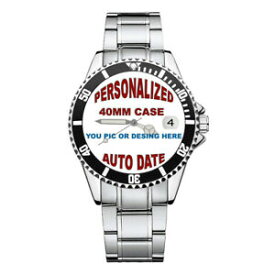 【送料無料】腕時計　パーソナライズカスタムロゴクォーツpersonalized watch custom logo pic photo mens womens quartz wr 3atm
