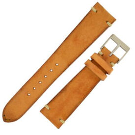 【送料無料】腕時計　イタリアンヴィンテージレザーウォッチストラップjpm italian vintage handmade luxury leather watch strap in honey