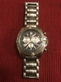 【送料無料】腕時計　メンズスイスクォーツステンレススチールバッテリーmens esq swiss quartz stainless steel wrist watch, requires a battery