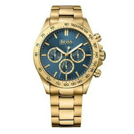 【送料無料】腕時計　ヒューゴボスメンズゴールドクロノグラフhugo boss hb1513340 ikon mens gold chronograph watch with warranty