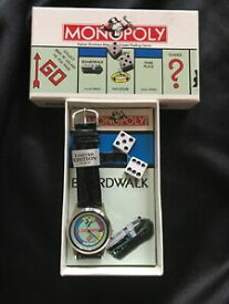【送料無料】腕時計　ディッチパーカーブラザーズセット1994 limited edition monopoly watch set with dice parker brothers