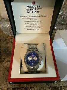 yzrv@FQXCX~^[EHb`X|[cNmOtwenger swiss military watch regiment sport chronograph flawless looking