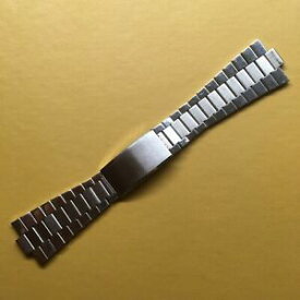 【送料無料】腕時計　オリジナルヴィンテージステンレススチールブレスレットoriginal vintage stl stelux stainless steel watch bracelet 26mm biggest links