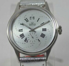 【送料無料】腕時計　メンズマービンスパイラルシルバースイス mens marvin m016133893 spiraling silver numerics date swiss made watch