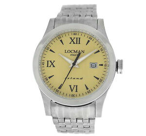 �y���������z�r���v�@�j���[���N�}�������Y�`�^���X�e�����X�N�H�[�c locman island mens titanium stainless steel ref 614 quartz 40mm watch