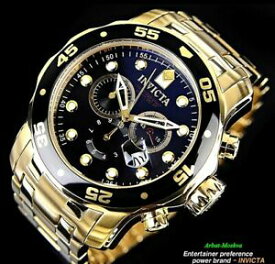 【送料無料】腕時計　インビクタメンズプロダイバーコレクションゴールドメッキクロノグラフラグジュアリーウォッチinvicta mens pro diver collection 18k goldplated chronograph luxury watch