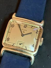 【送料無料】腕時計　ヴィンテージメンズエルギンレアワイドケースゴールドトーンサービスランニングvintage mens elgin rare wide case gold tone 15j 554 serviced running