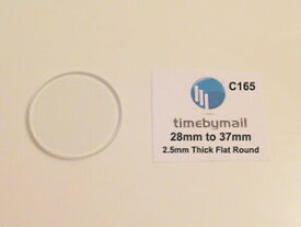 【送料無料】腕時計　フラットウォッチガラスクリスタルベベレエッジ28mm to 37mm 25mm flat watch replace glass crystal slight beveled edge c165