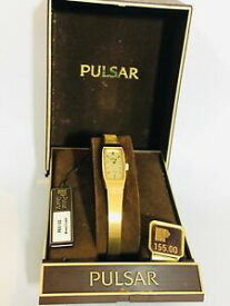 【送料無料】腕時計　ヴィンテージパルサーレディースゴールドトーンクォーツvintage pulsar womens gold tone quartz wrist watch nospex122