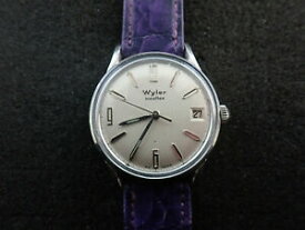 【送料無料】腕時計　ヴィンテージワイラーvintage wyler incaflex wristwatch with date