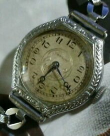 【送料無料】腕時計　アンティークキャデラックジュエルスイスメイドantique 1920s cadillac 15 jewels swiss made wind up wrist watch