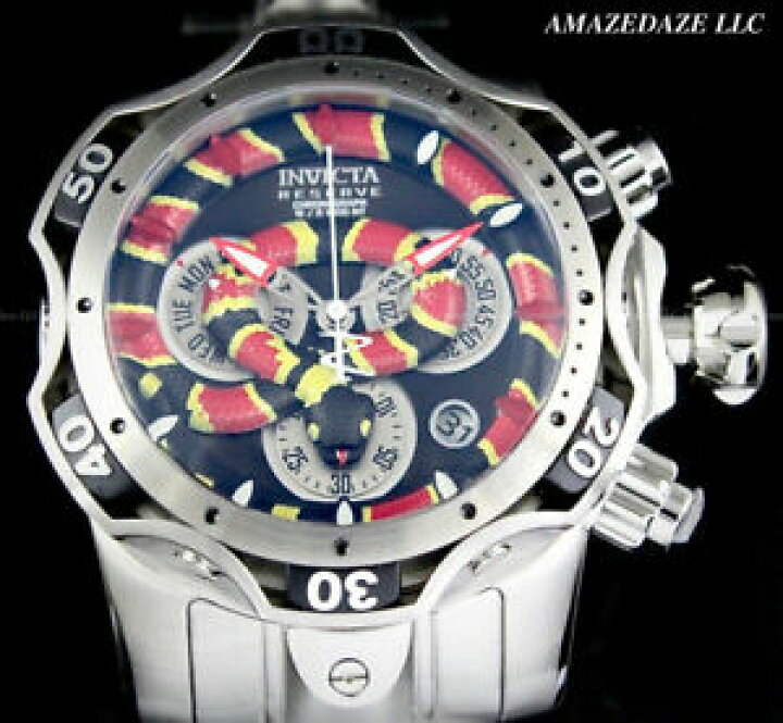 【送料無料】腕時計 インビクタメンリザーブキングコブラスイスクロノグラフステンレスセントウォッチinvicta men 52mm reserve king cobra venom swiss chronograph stainless st watch hokushin 腕時計 インビクタメンリザーブヴェノムキングコブラスイスクロノグラフシルバーウォッチinvicta men reserve venom king cobra swiss mvt chronograph silver 1000m wr watch