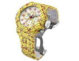 【送料無料】腕時計　インビクタ×スポンジボブメンズイエローアクアメッキクロノグラフinvicta x spongebob mens yellow aquaplated chronograph watch