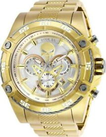 【送料無料】腕時計　インビクタマーベルパニッシャーメンズゴールドクロノグラフウォッチinvicta marvel punisher limited edition 26864 mens gold 52 mm chronograph watch