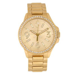【送料無料】腕時計　ジューシークチュールジェットセッタークリスタルベゼルスチールゴールドウォッチjuicy couture jetsetter 1900959 womens 38mm crystal bezel steel gold watch