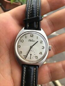 【送料無料】腕時計　オロロジオペルセェロヴィースチールヴィンテージorologio perseo ferrovie steel vintage watch