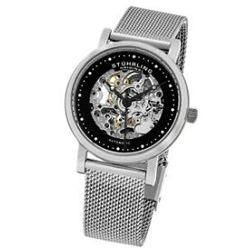 【送料無料】腕時計　スチュリングオリジナルスケルトンメッシュブレスレットシルベウォッチstuhrling original womens automatic skeleton mesh bracelet silve watch 832l02