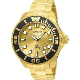 【送料無料】腕時計　インビクタグランドダイバーメンズラウンドゴールドトーンinvicta grand diver 19807 mens round gold tone automatic date watch