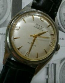 【送料無料】腕時計　メンズアバロンデリュクスオートマチックジュエルスイスインカブロック1950s mens avalon de luxe automatic 17 jewels swiss made incabloc wrist watch