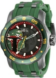 【送料無料】腕時計　インビクタメンズスキューバスターウォーズグリーンフェットクォーツウォッチinvicta mens 48mm scuba star wars limited edition green boba fett quartz watch