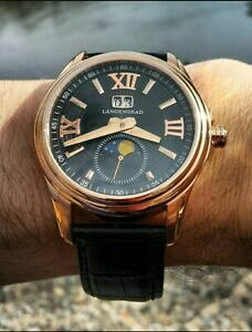 �y���������z�r���v�@���[�Y�S�[���h�V�[�K�������Q���O���[�h���[���t�F�C�Y�r�b�O�f�C�g�{�b�N�Xrose gold seagull langengrad automatic moonphase big date st2528 w box