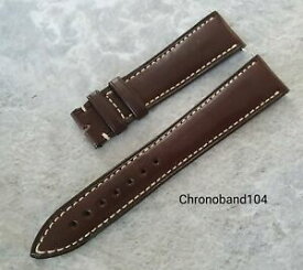 【送料無料】腕時計　ブランパンダークブラウンカーフレザーウォッチストラップgenuine oem blancpain 2016mm dark brown calf leather watch strap unused