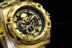 【送料無料】腕時計　インビクタメンマーベルパニッシャークロノグラフゴールドブレスレットウォッチinvicta men 52mm limited edition marvel punisher chronograph gold bracelet watch