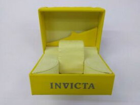 【送料無料】腕時計　invicta authentic yellow watch box storage case presentation display large