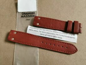 【送料無料】腕時計　ジュリアーノマズオリブラウンレザーストラップマノメトロモデルトスカーナgiuliano mazzuoli brown leather strap made in tuscany for manometro models