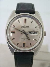 【送料無料】腕時計　ヴィンテージスチールウォルサムデイvintage ssteel waltham incabloc day date automatic watch c 1970s* exlnt