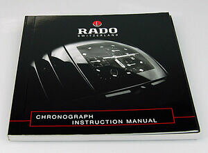 �y���������z�r���v�@�E�H�b�`�N���m�O���t�}�j���A��rado watch chronograph operating instructions manual booklet 200015