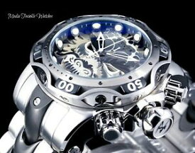 【送料無料】腕時計　インビクタリザーブヴェノムサムライドラゴンスイスクォーツクロノグラフシルバーウォッチ52mm invicta reserve venom samurai dragon swiss quartz chronograph silver watch
