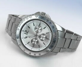 【送料無料】腕時計　ターゲットメンズマットシルバートーンアルミクォーツウォッチtarget mens matte silvertone aluminum quartz watch